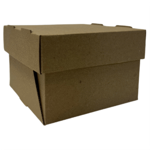 Caja tipo Cofre Kraft - 15x15x10 cm